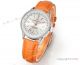 Swiss Grade 1 Breitling Navitimer 35mm Ladies Watch Orange Leather Strap (2)_th.jpg